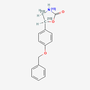 5-(4-phenylmethoxyphenyl)-(4,5-13C2,315N)1,3-oxazolidin-2-one
