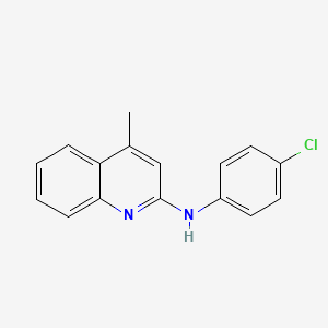 molecular formula C16H13ClN2 B5622401 N-(4-chlorophenyl)-4-methylquinolin-2-amine 