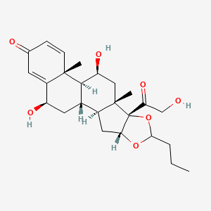 molecular formula C25H34O7 B562254 6beta-Hydroxybudesonide CAS No. 88411-77-2