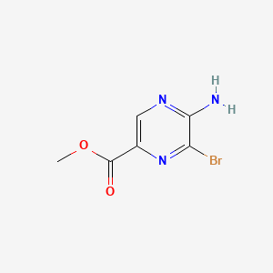 molecular formula C6H6BrN3O2 B562255 Methyl 5-amino-6-bromopyrazine-2-carboxylate CAS No. 1076198-49-6
