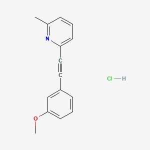 molecular formula C15H14ClNO B562258 2-Methyl-6-[(3-methoxyphenyl)ethynyl]pyridine Hydrochloride CAS No. 823198-78-3
