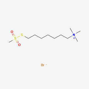 molecular formula C11H26BrNO2S2 B562265 [7-(Trimethylammonium)hepyl] Methanethiosulfonate Bromide CAS No. 1159174-26-1
