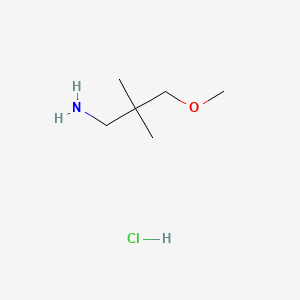 molecular formula C6H16ClNO B562268 (3-Methoxy-2,2-dimethylpropyl)amine hydrochloride CAS No. 171268-71-6