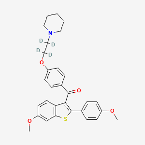 molecular formula C30H31NO4S B562271 Raloxifene-d4 Bismethyl Ether CAS No. 1185006-58-9