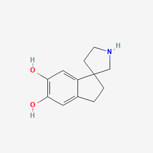 2,3-Dihydrospiro[indene-1,3'-pyrrolidine]-5,6-diol