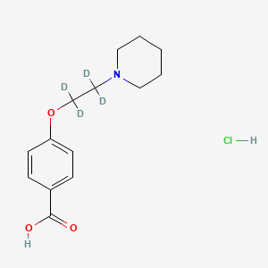 4-[2-(1-Piperidinyl)ethoxy-d4]benzoic Acid, Hydrochloride Salt