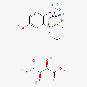 molecular formula C21H29NO7 B562308 Dextrorphan-d3 Tartrate Salt 