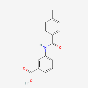molecular formula C15H13NO3 B5623101 3-[(4-methylbenzoyl)amino]benzoic acid 