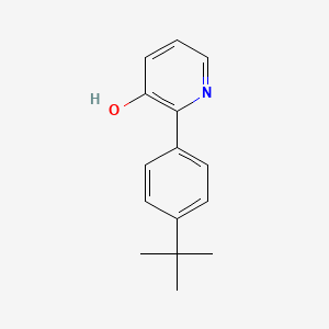 molecular formula C15H17NO B5623110 2-(4-Tert-butylphenyl)pyridin-3-ol CAS No. 30766-31-5