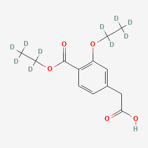 molecular formula C13H16O5 B562314 3-乙氧基-4-(乙氧羰基)苯基乙酸-d10 CAS No. 1246817-24-2