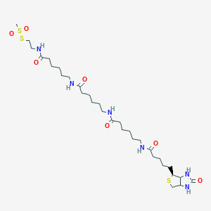 N-[6-(2-methylsulfonylsulfanylethylamino)-6-oxohexyl]-6-[6-[5-[(4S)-2-oxo-1,3,3a,4,6,6a-hexahydrothieno[3,4-d]imidazol-4-yl]pentanoylamino]hexanoylamino]hexanamide