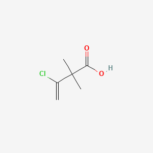 molecular formula C6H9ClO2 B562318 3-氯-2,2-二甲基丁-3-烯酸 CAS No. 56663-75-3