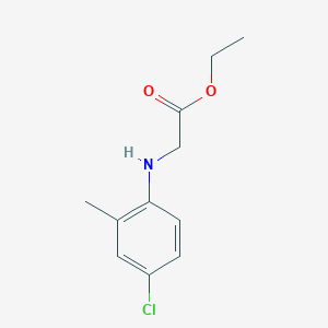 molecular formula C11H14ClNO2 B5623206 Ethyl 2-(4-chloro-2-methylanilino)acetate 