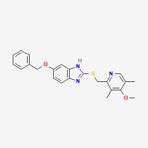 5-Benzyloxy-2-{[(3,5-dimethyl-4-methoxy-2-pyridinyl)methyl]thio}-1-benzimidazole
