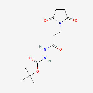 molecular formula C12H17N3O5 B562331 3-(Maleimidopropane-1-carbonyl-1-(tert-butyl)carbazate CAS No. 1076198-38-3
