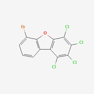 molecular formula C12H3BrCl4O B562334 6-Bromo-1,2,3,4-tetrachlorodibenzo[b,d]furan CAS No. 109302-36-5