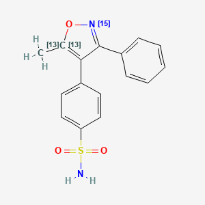 molecular formula C16H14N2O3S B562338 Valdecoxib-13C2,15N CAS No. 1189428-23-6