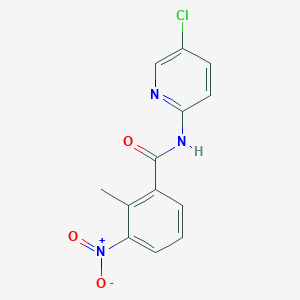 molecular formula C13H10ClN3O3 B5623388 N-(5-chloropyridin-2-yl)-2-methyl-3-nitrobenzamide 
