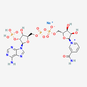 molecular formula C21H28N7NaO17P3 B562339 alpha-NADP sodium salt CAS No. 108392-03-6