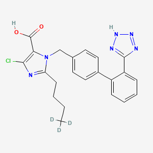 molecular formula C22H21ClN6O2 B562341 Losartan-d3 Carboxylic Acid CAS No. 1189729-40-5