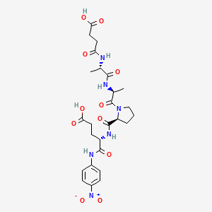 molecular formula C26H34N6O11 B562347 Suc-ala-ala-pro-glu-pna CAS No. 108929-37-9