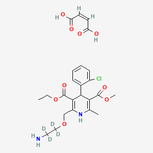 molecular formula C24H29ClN2O9 B562356 Amlodipine-d4 Maleic Acid Salt CAS No. 1185246-15-4