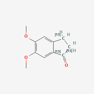 5,6-Dimethoxy-1-indanone-13C3