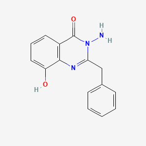 molecular formula C15H13N3O2 B562365 4(3h)-Quinazolinone,3-amino-2-benzyl-8-hydroxy- CAS No. 101101-83-1