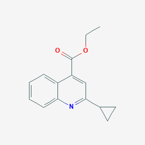 molecular formula C15H15NO2 B5623711 2-cyclopropyl-4-ethoxycarbonylquinoline CAS No. 119778-66-4