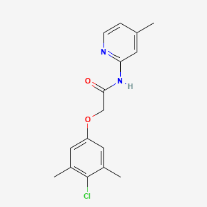 molecular formula C16H17ClN2O2 B5623788 2-(4-chloro-3,5-dimethylphenoxy)-N-(4-methylpyridin-2-yl)acetamide CAS No. 313700-05-9