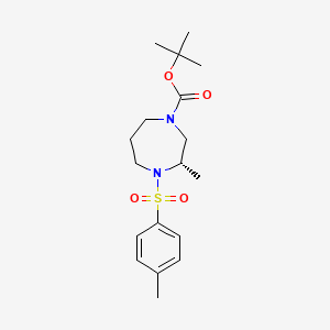 tert-Butyl (3S)-3-methyl-4-(4-methylbenzene-1-sulfonyl)-1,4-diazepane-1-carboxylate