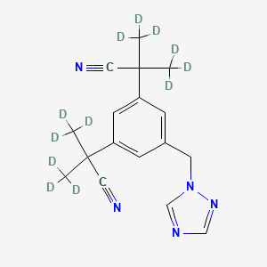 molecular formula C17H19N5 B562381 Anastrozole-d12 CAS No. 120512-32-5