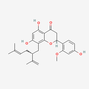 molecular formula C26H30O6 B562392 Leachianone A CAS No. 97938-31-3