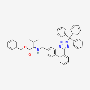 Benzyl (2S)-3-methyl-2-[[4-[2-(2-trityltetrazol-5-yl)phenyl]phenyl]methylamino]butanoate