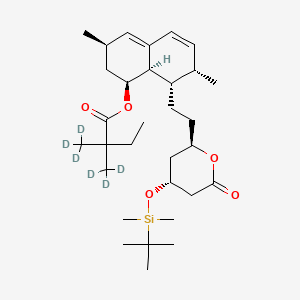 6(R)-[2-(8(S)-(2,2-Dimethyl-d6-butyryl)oxy]-2(S),6(R)-dimethyl-1,2,6,7,8,8a(R)-hexahydro-1(S)-naphthyl]ethyl-4(R)-(t-butyl-dimethylsilyl)oxy-3,4,5,6-tetrahydro-2H-pyran-2-one