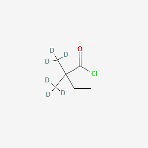 molecular formula C6H11ClO B562395 2,2-Dimethyl-d6-butyryl Chloride CAS No. 1185011-66-8