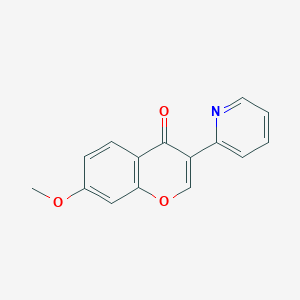 molecular formula C15H11NO3 B5623984 7-methoxy-3-(pyridin-2-yl)-4H-chromen-4-one 