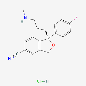 molecular formula C19H20ClFN2O B562400 (R)-Desmethyl Citalopram Hydrochloride CAS No. 144010-85-5