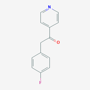molecular formula C13H10FNO B056241 2-(4-Fluorophenyl)-1-(pyridin-4-yl)ethanone CAS No. 115858-98-5