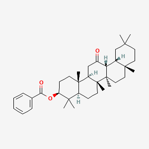 molecular formula C37H54O3 B562415 3beta-BENZOYLOXY-18beta(H)-OLEAN-12-ONE CAS No. 106386-89-4