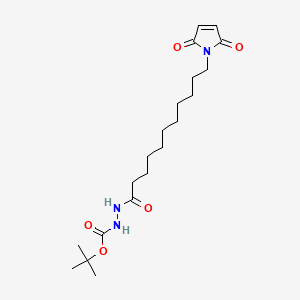molecular formula C20H33N3O5 B562418 11-Maleimidoundecane-1-carbonyl-1-(t-butyl)carbazate CAS No. 1076198-39-4