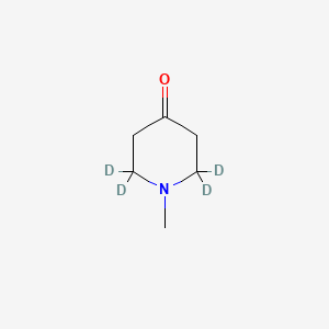 molecular formula C6H11NO B562419 1-Methyl-4-piperidone-2,2,6,6-d4 CAS No. 1189723-14-5