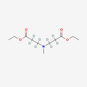 molecular formula C11H21NO4 B562420 Di-beta-carbethoxyethyl-d8-methylamine CAS No. 1189723-57-6