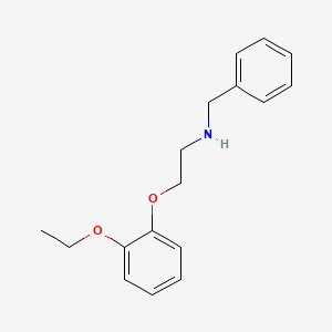 molecular formula C17H21NO2 B562425 N-benzyl-2-(2-ethoxyphenoxy)ethanamine CAS No. 434312-10-4