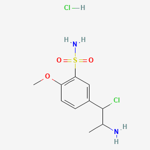 3-Chloro-3-(4'-methoxy-3'-sulfonamidophenyl)-2-propylamine, Hydrochloride