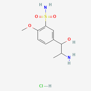 molecular formula C10H17ClN2O4S B562427 5-(2-Amino-1-hydroxypropyl)-2-methoxybenzenesulfonamide;hydrochloride CAS No. 86225-64-1