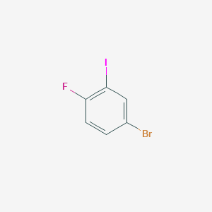 molecular formula C6H3BrFI B056243 4-Bromo-1-fluoro-2-iodobenzene CAS No. 116272-41-4