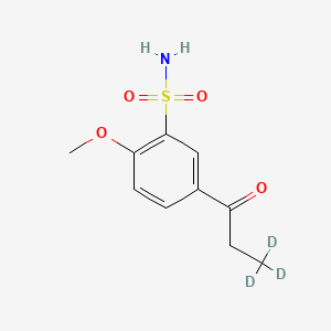 molecular formula C10H13NO4S B562438 1-(4'-Methoxy-3'-sulfonamidophenyl)-1-propanone-methyl-d3 CAS No. 1189482-14-1