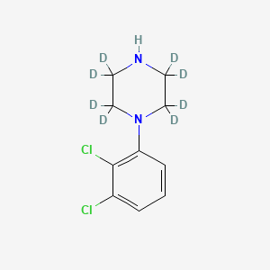 molecular formula C10H12Cl2N2 B562441 N-(2,3-Dichlorophenyl)piperazine-d8 CAS No. 1185116-86-2