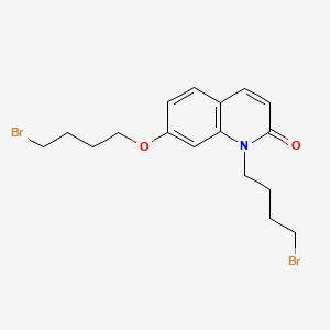 molecular formula C17H21Br2NO2 B562443 N-(4-Bromobutyl)-7-(4-bromobutoxy)-quinoline-2(1H)-one CAS No. 1076199-56-8